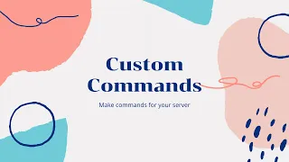 Custom Commands bot full tutorial Discord Custom Commands