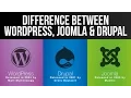 Difference between Wordpress Joomla and Drupal