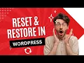 WP Reset - Most Advanced Reset and Restore Tool for WordPress