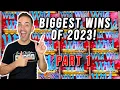 OVER 140 000 in JACKPOTS BIGGEST WINS of 2023 Part 1