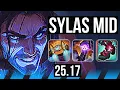 SYLAS vs VEIGAR MID 7 solo kills 6 Dominating EUW Master 25 17