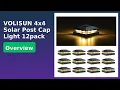 REVIEW 2026 VOLISUN 4x4 Solar Post Cap Light 12pack ESSENTIAL details