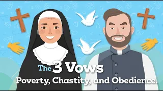 The 3 Vows Of Nuns And Priests Poverty Chastity And Obedience Catechism For Kids 