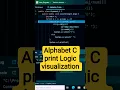 Alphabet C print Logic visualization