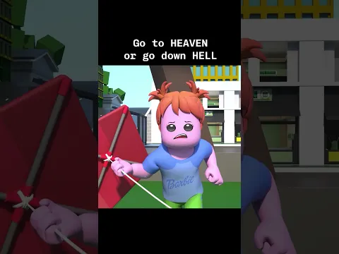 Choose One Path: Heaven or Hell #animation #robloxfunny