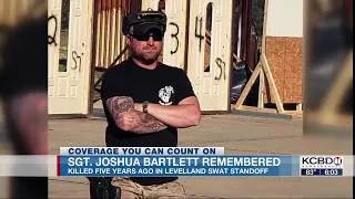 Sgt Joshua Bartlett remembered 5 years after he was killed during standoff in Levelland
