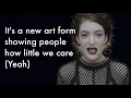 Tennis Court - Lorde (Lyric Video / Music Video)