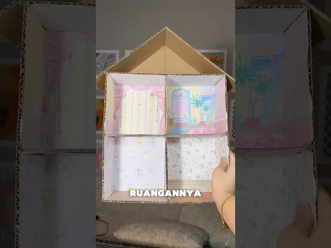 Bikin rumah boneka dari kardus!