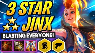 3 STAR JINX ⭐⭐⭐ GOES PEW PEW - VANGUARD BLASTERS! | TFT Guide | Teamfight Tactics Set 3 Galaxies