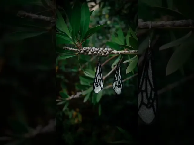 Dragon fly earrings modern accessorie video thumbnail