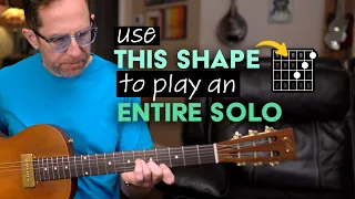 Move This One Minor Shape and Play and Entire Solo over the Chord Changes. Guitar Lesson - ML154