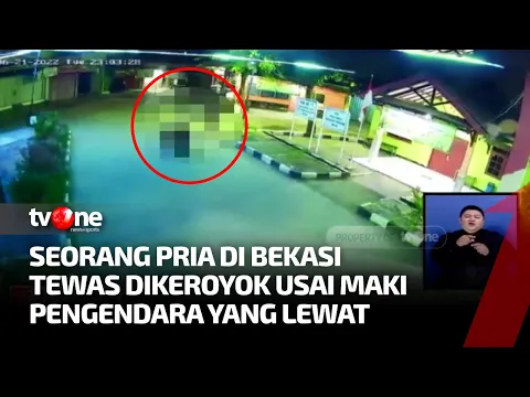 Aksi Pengeroyokan Seorang Pria Terekam CCTV, Korban Meregang Nyawa