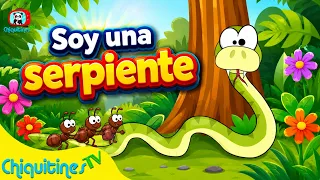 🐍 Soy una serpiente y 🚢 El arca de Noé 🎶 Música para niños de preescolar [12 min] 🎶 ChiquitinesTV