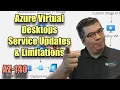 AZ-140 ep04 Service Updates Azure Limitations for AVD Microsoft Exam AZ-140