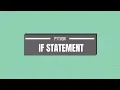 Basic IF statement in Python