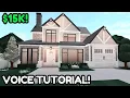 15k Modern Realistic Bloxburg House Build 2 Story Tutorial Pt 1