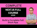 NextJS 13 Full Course 2023 Build a Full Stack App in NextJS
