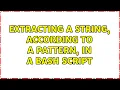 Unix Linux Extracting a string according to a pattern in a bash script 2 Solutions
