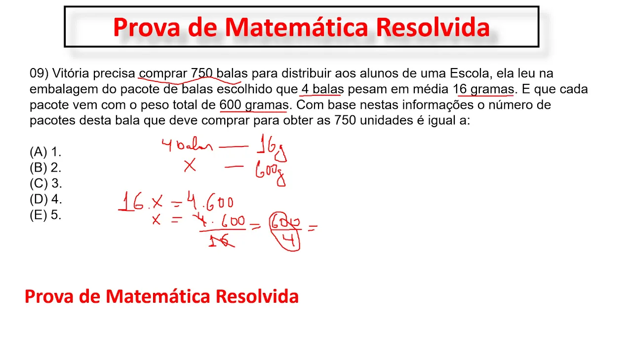 Regra de Três Concurso Agente Comunitário de Saúde Matemática