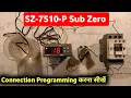 subzero sz7510p waring and parameter setting Sz-7510-p temperature controller Subzero sz7510p