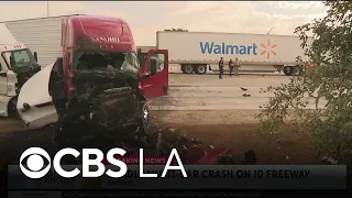 10 Freeway closed in Ontario after multi-vehicle crash leaves 3 dead 4 hospitalized