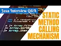 Calling Static Method Using Class Object Java Interview Question