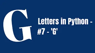 Make the letter G in Turtle