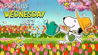 Happy Wednesday Garden Jazz with Snoopy upbeat Tunes Playlist to Relax and Unwind