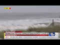 Huge waves wind beating Destin