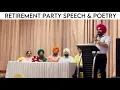 Best farewell poetry Retirement Punjabi speech Short farewell speech punjabi