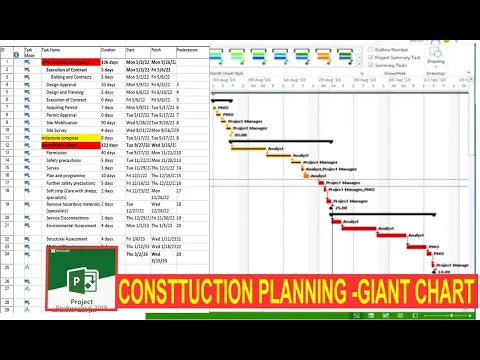 Download MP3 Preparing Construction Planning Schedule | project management | MS Project|