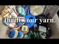 I thrifted A LOT of Yarn August 2025 - Secondhand shopping for craft supplies