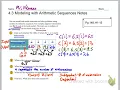 4 3 modeling with arithmetic sequences notes