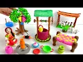 Lagu DIY How to make polymer clay miniature house, kitchen set, water well, Doll, Cow Shed | Dolliyon