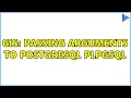 GIS Passing arguments to PostgreSQL plpgsql