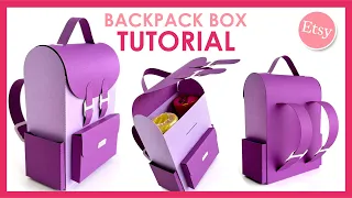 BACKPACK BOX TEMPLATE TUTORIAL