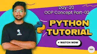 Day 20 - Polymorphism Abstraction in Python OOP Concepts in Hindi Explained with Examples