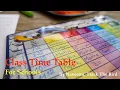 How to Create Class Time Table using Excel