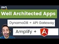 DynamoDB API Gateway and Amplify AWS Angular