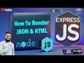 29 How To Render JSON and HTML In Express JS Node JS Express Tutorial Node