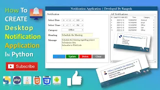 How to create Desktop Notification Application in Python