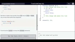 Lesson 80 Basic JavaScript Returning Boolean Values from Functions