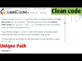 AMAZON CODING INTERVIEW QUESTION - UNIQUE PATHS LeetCode Leetcode 62 unique path Java code