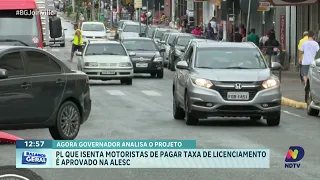 Alesc aprova isenção da taxa de licenciamento e proposta segue ao governador