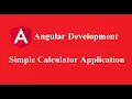 Simple Angular Calculator Application Angular Tutorial for Beginners - Part 4