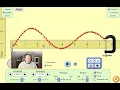Waves on a String graphing vertical and horizontal distance