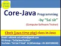Java Clock class java tme Clock class java time package Clock class in Java