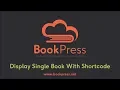 BookPress 09 - Single Book Shortcode