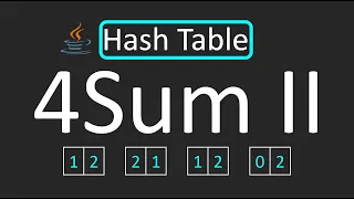 LeetCode - 454 4Sum II Hash Table Java