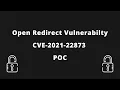 Open Redirect Vulnerability CVE-2021-22873 Proof of Concept POC